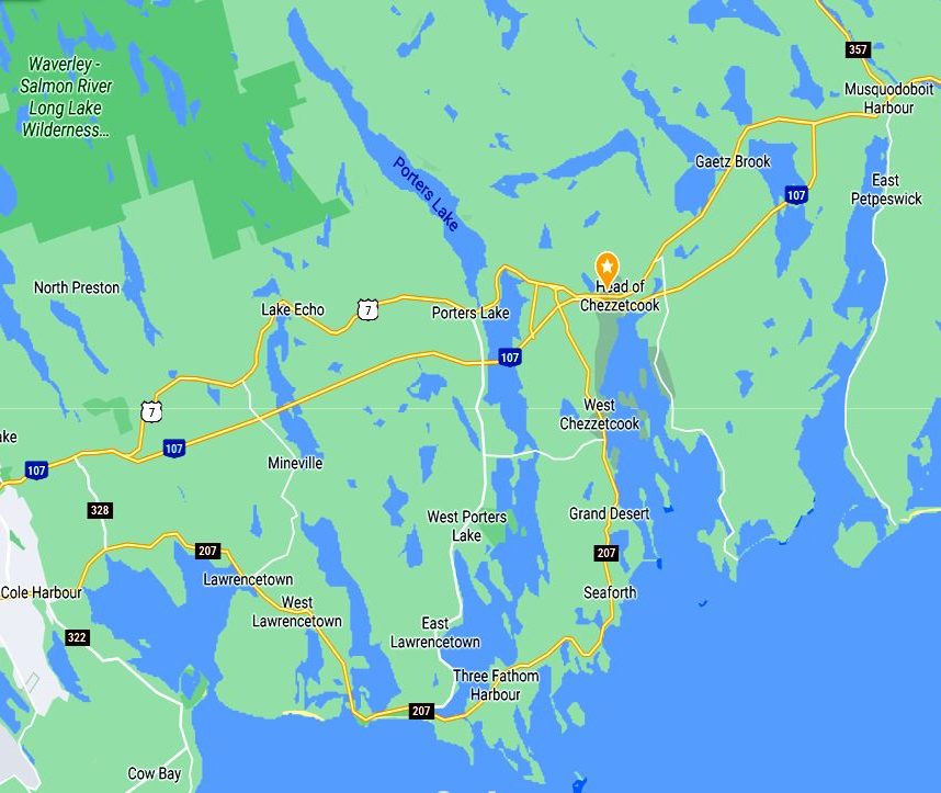 Porters Lake Nova Scotia Map